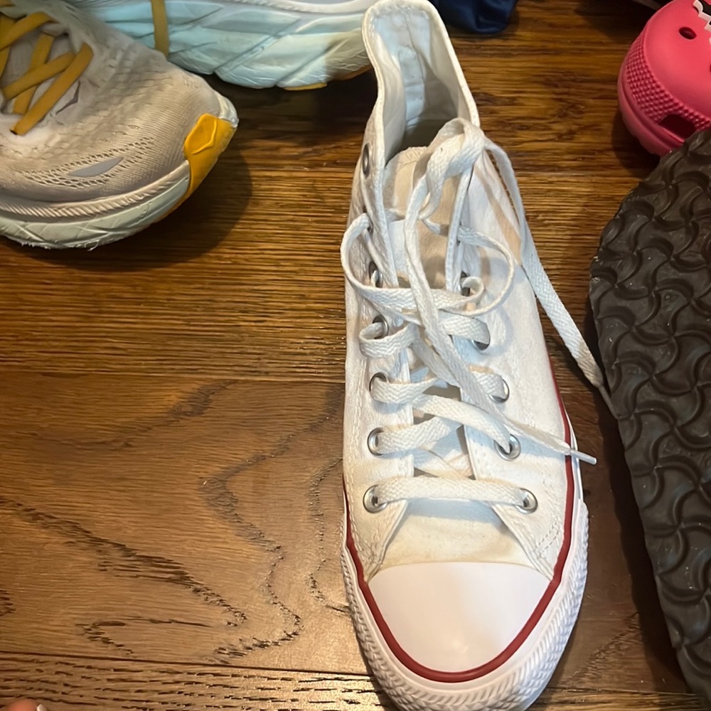 white converses size 8